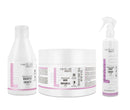 Salerm Cosmetics HAIRLAB  STRAIGHTENING 3-PIECE KIT for Damage Hair,  Shampoo 10.6oz + Mask 8.2oz + Spray 8.4 fl.oz