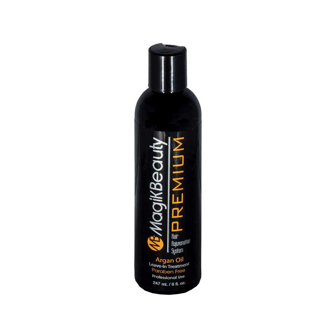 Magik Beauty | Premium Leave in with Argan Oil | Hair Rejunevation | Professional Nourishment | Straightening Hair 8 fl. oz. bottle