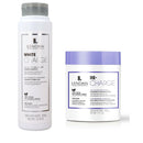 Lendan Anti-Yellow & Orange Kit, White Charge Shampoo 300ml + Re-Charge Mask 500ml