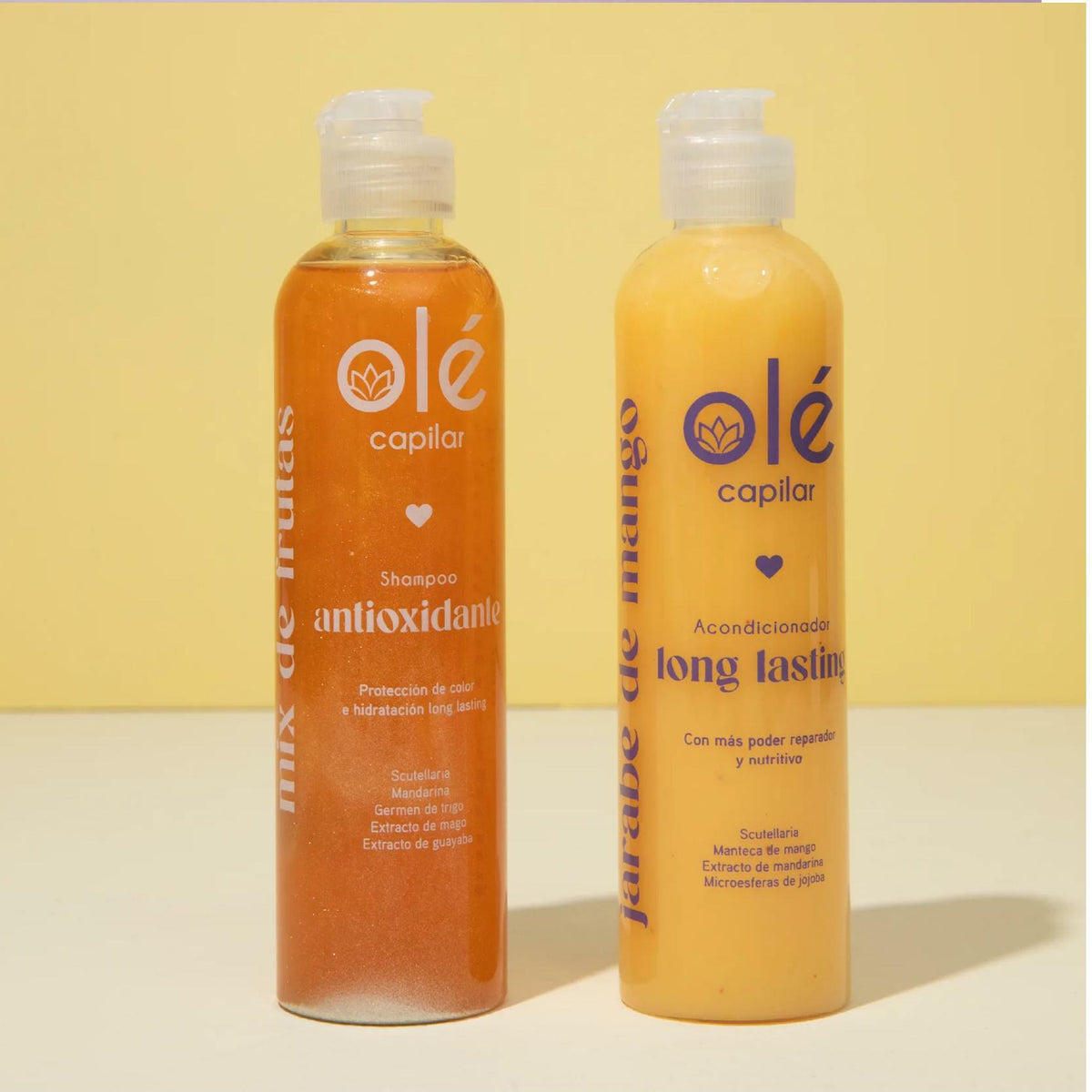 OLÉ Blond Duo Pack - Fruit Mix Shampoo Long Lasting Antioxidant 16.9 fl. oz. + OLÉ Mango Butter & Tangerine Extract Conditioner 16.9 fl. oz.
