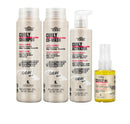 Lendan Curly Cuban Spirit 4-PIECE ACTIVATOR  & OIL KIT by Terra with Low Poo Shampoo 10.6 oz + Co-Wash Treatment 10.4 oz + Curl Activator Cream 9.0 oz + Curly Oil 2.5 fl.oz
