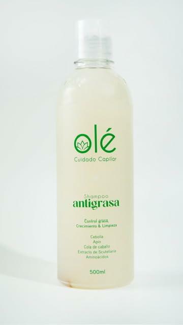 OLÉ Oil Control Hair Pack 4 Pieces - Rice Protein Pre-Shampoo + Onion, Ginger & Celery Shampoo + Mango & Tangerine Conditioner + Detangling thermo protector