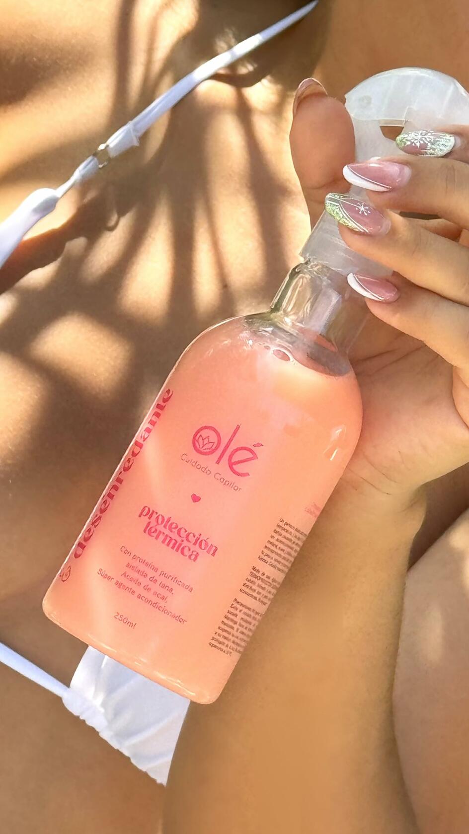 OLÉ Oil Control Hair Pack 4 Pieces - Rice Protein Pre-Shampoo + Onion, Ginger & Celery Shampoo + Mango & Tangerine Conditioner + Detangling thermo protector