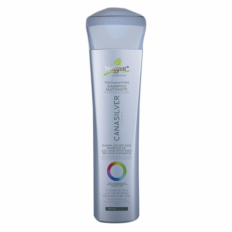 Naissant Professional Silver Grey - Cana Silver Matiz Hair Color Intensifier and Tone Corrector. - Shampoo/Mask Bundle