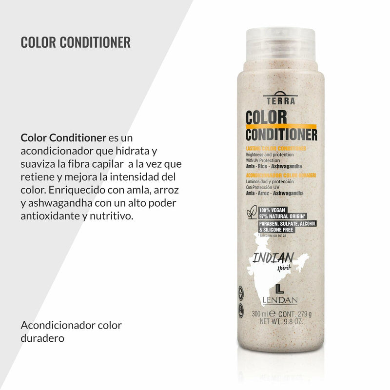 Lendan - Colored Hair Kit - Terra Indian Spirit Color Shampoo 300 ml + Conditioner 300 ml + Mask 500 ml + Spray 200 ml
