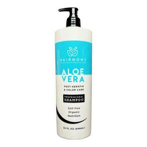 Hairmony Professional Hair Kit for Post-Keratin & Color Care, Aloe Vera Shampoo 32 fl.oz.  + Collagen & Vitamins Conditioner 32 fl.oz - Kit Shampoo Aloe Vera y Acondionador de Colageno y Vitaminas para el cabello