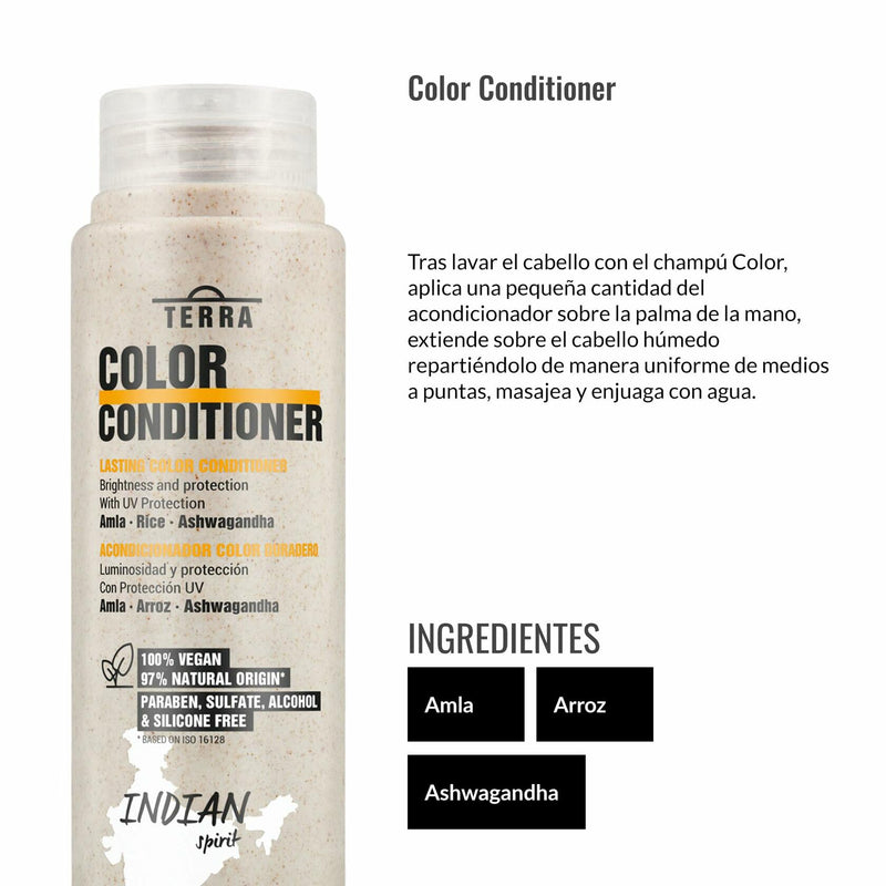 Lendan - Colored Hair Kit - Terra Indian Spirit Color Shampoo 300 ml + Conditioner 300 ml + Mask 500 ml + Spray 200 ml