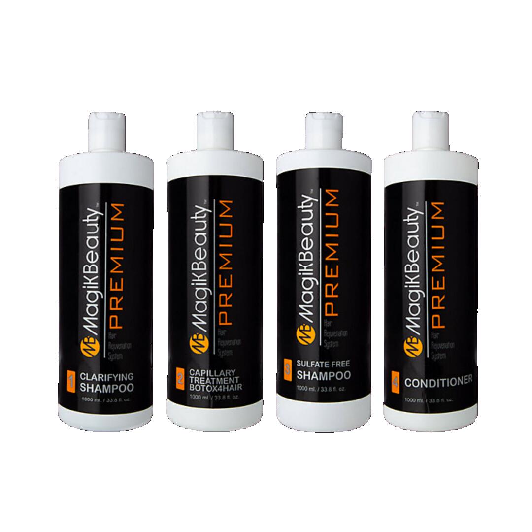 Magik Beauty | Premium 4 Step BTX4HAIR Complete Kit Capillary Treatment 33 fl. oz