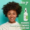 BIO7 BIOTIN GROWTH DROP INFUSED BIOMIMETIC SIGNAL PEPTIDE – 2 Fl Oz  (2 Pack) – Improve the Appearance of Hair Loss By Looking Visibly Longer, Thicker, Boost Follicle Growth – By Natures