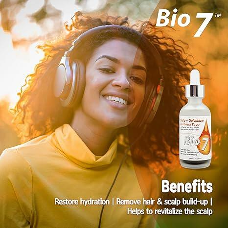 By Natures Bio7 Scalp+ Growth Galvanizer Treatment 2 Fl Oz (2 Pack)