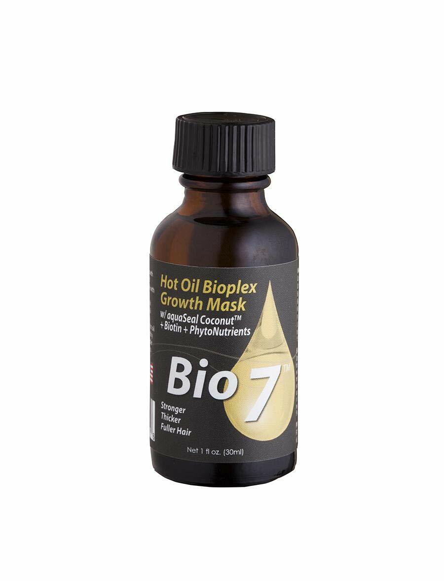 By Natures Bio7 Hot Oil Bioplex Growth Mask 1 Fl Oz (2 Pack)