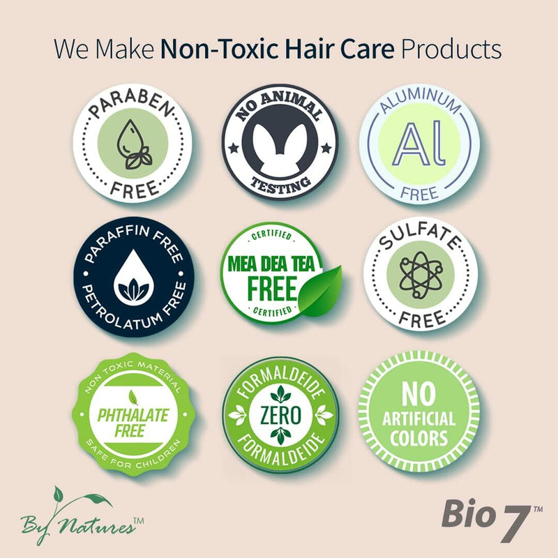 BIO7 COLLAGEN HAIR GROWTH DROP TRIPLE BIO-ACTION OF COLLAGEN + KERATIN + BIOTIN - 2 Fl Oz (2 Pack) - Boost Follicle, Strengthen roots, Enhance Hair Growth, Repair and Grow Damaged Hair, Improve Hair Density, Strengthens Hair Shaft - Keratin, By Natures