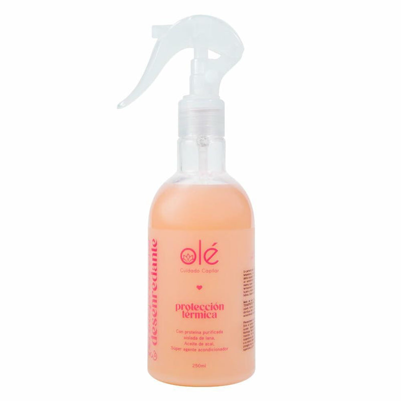 OLÉ Color-Protective Hair 5 Piece Pack - Fruit Mix Shampoo + Mango Butter & Tangerine Conditioner + Detangling Thermo protector + Anti-Frizz Anti-Humidity Spray
