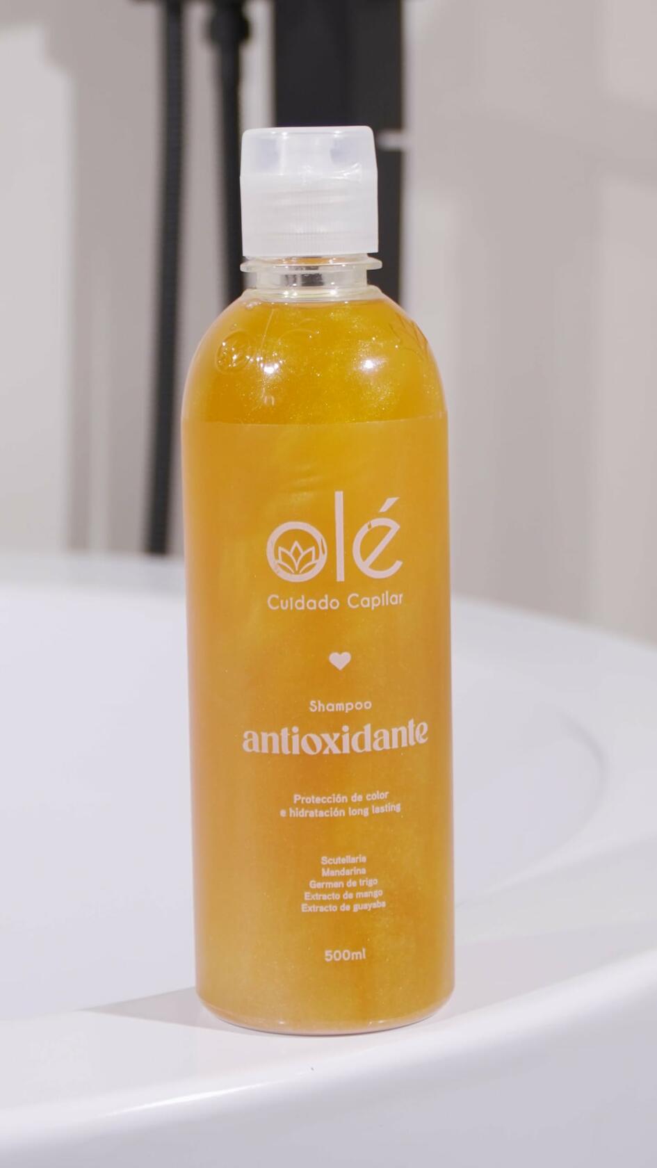 OLÉ Color-Protective Hair 5 Piece Pack - Fruit Mix Shampoo + Mango Butter & Tangerine Conditioner + Detangling Thermo protector + Anti-Frizz Anti-Humidity Spray