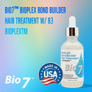 BIO7 BIOPLEX BOND BUILDER HAIR TREATMENT W/ B3 BIOPLEX - 2 Fl Oz (2 Pack) - Protect & Strengthen Hair, Visibly Improve Hair, Cross-Linking Bond Building Repair - By Natures