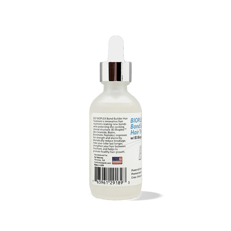 BIO7 BIOPLEX BOND BUILDER HAIR TREATMENT W/ B3 BIOPLEX - 2 Fl Oz (2 Pack) - Protect & Strengthen Hair, Visibly Improve Hair, Cross-Linking Bond Building Repair - By Natures