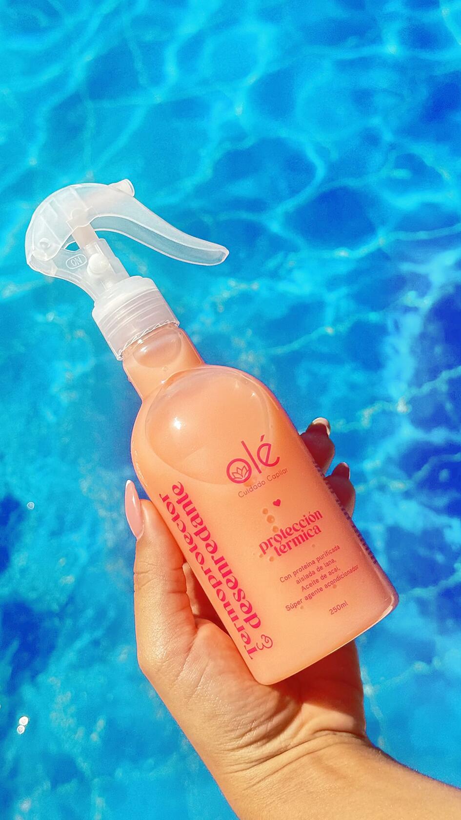OLÉ Bye Bye Frizz 4 Piece Pack - Detangling Thermoprotector + Anti-Frizz Anti-Humidity Spray + Hair Wax Stick + Uchuva Fruit Oil Hair Treatment