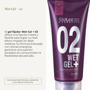 SALERM - Hair Styling Gel - Pro Line Wet Gel + 02-200 ml - Medium Hold - Wet Effect - with Caffeine and Fixative Resins - Leaves No Residue - Antioxidant and Energizing Effect - Quick Drying