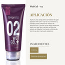 SALERM - Hair Styling Gel - Pro Line Wet Gel + 02-200 ml - Medium Hold - Wet Effect - with Caffeine and Fixative Resins - Leaves No Residue - Antioxidant and Energizing Effect - Quick Drying