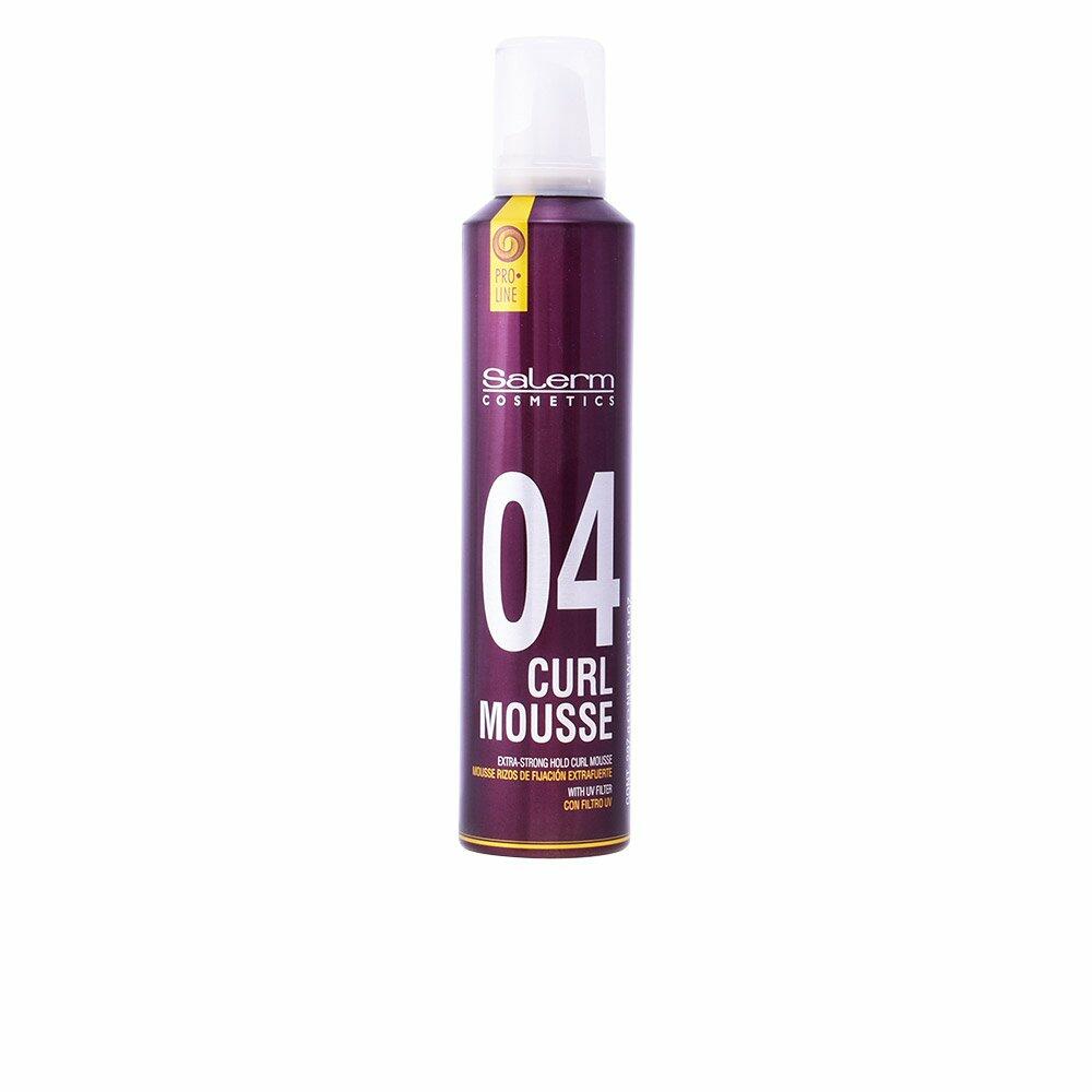 SALERM - Curly Hair Mousse - Pro Line Curl Mousse - 405 ml - More Defined and Flexible Curls - Extra Strong Hold - Anti-Humidity Effect - Color Protection