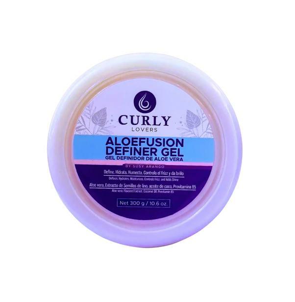 Curly Lovers Dense Aloe Vera Defining Gel with Aloe Vera, Flaxseed Extract, Coconut Oil & Provitamin B5, 10.6 oz