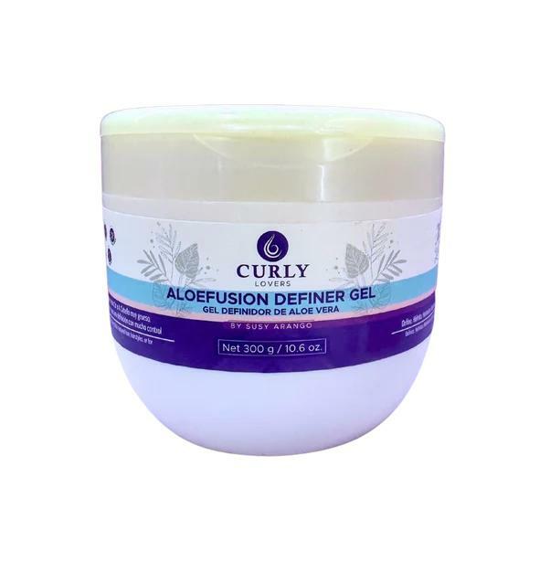 Curly Lovers Dense Aloe Vera Defining Gel with Aloe Vera, Flaxseed Extract, Coconut Oil & Provitamin B5, 10.6 oz