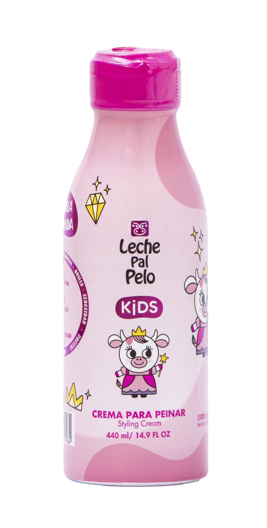 Leche Pal Pelo Kids Complete Hair Care Bundle, Shampoo, Conditioner, Styling Cream 14.9 fl oz