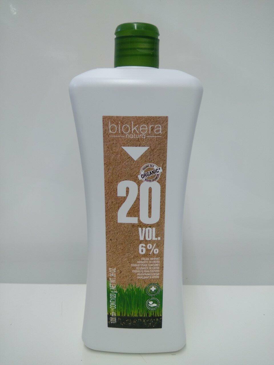 Salerm Biokera Natura · Oxidante en crema, 20 vol. (6%) · 36 oz