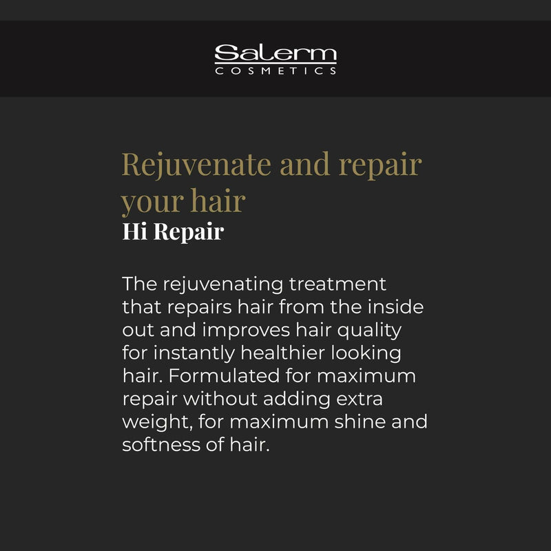 SALERM - Hair Repair Mask - Hi Repair Mask 02-1000 ml - Deeply Moisturizes Damaged Hair - Repairs and Rejuvenates - Shinier and Softer Hair - Immediate Effect