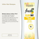 SALERM - Repair Shampoo Yellow Shot - Biokera Fresh - 300 ml - Repairs and Protects - For Shiny, Frizz-Free Hair - Sulfate-Free and Paraben-Free Shampoo