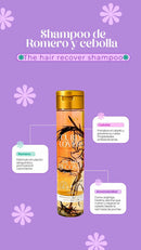 Curly Lovers Rosemary and Onion Hair Recovery Shampoo, 10 fl oz