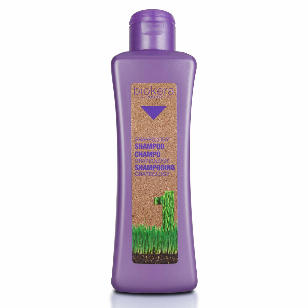 SALERM - Grapeology Biokera Natura Bundle for White or Bleached Hair -  Shampoo 300 ml + Oil Serum 60 ml - With Grape Seed Oil - Nourishes and Hydrates Hair - Gentle Cleanse - Prevents Color Oxidation