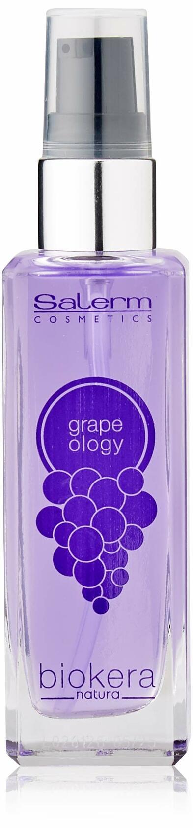 SALERM - Grapeology Biokera Natura Bundle for White or Bleached Hair -  Shampoo 300 ml + Oil Serum 60 ml - With Grape Seed Oil - Nourishes and Hydrates Hair - Gentle Cleanse - Prevents Color Oxidation