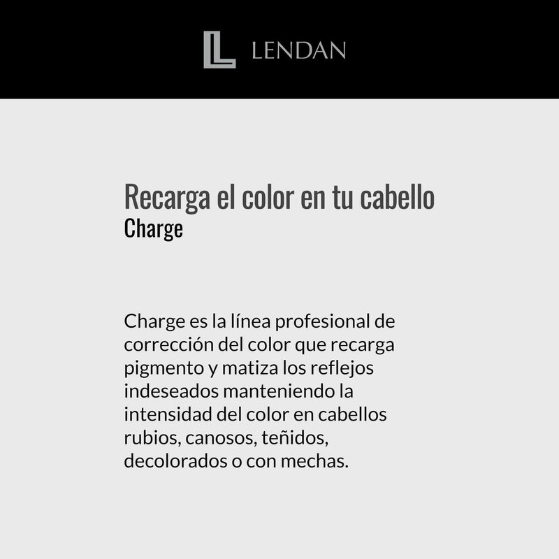 Lendan Anti-Yellow Kit with Violet Pigments, Violet Charge Shampoo 300ml + Re-Charge Mask 500ml