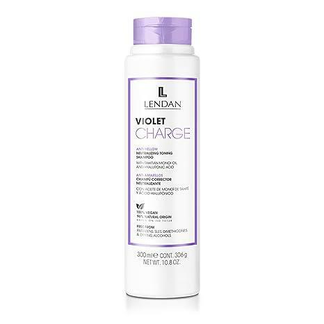 Lendan Anti-Yellow Kit with Violet Pigments, Violet Charge Shampoo 300ml + Re-Charge Mask 500ml