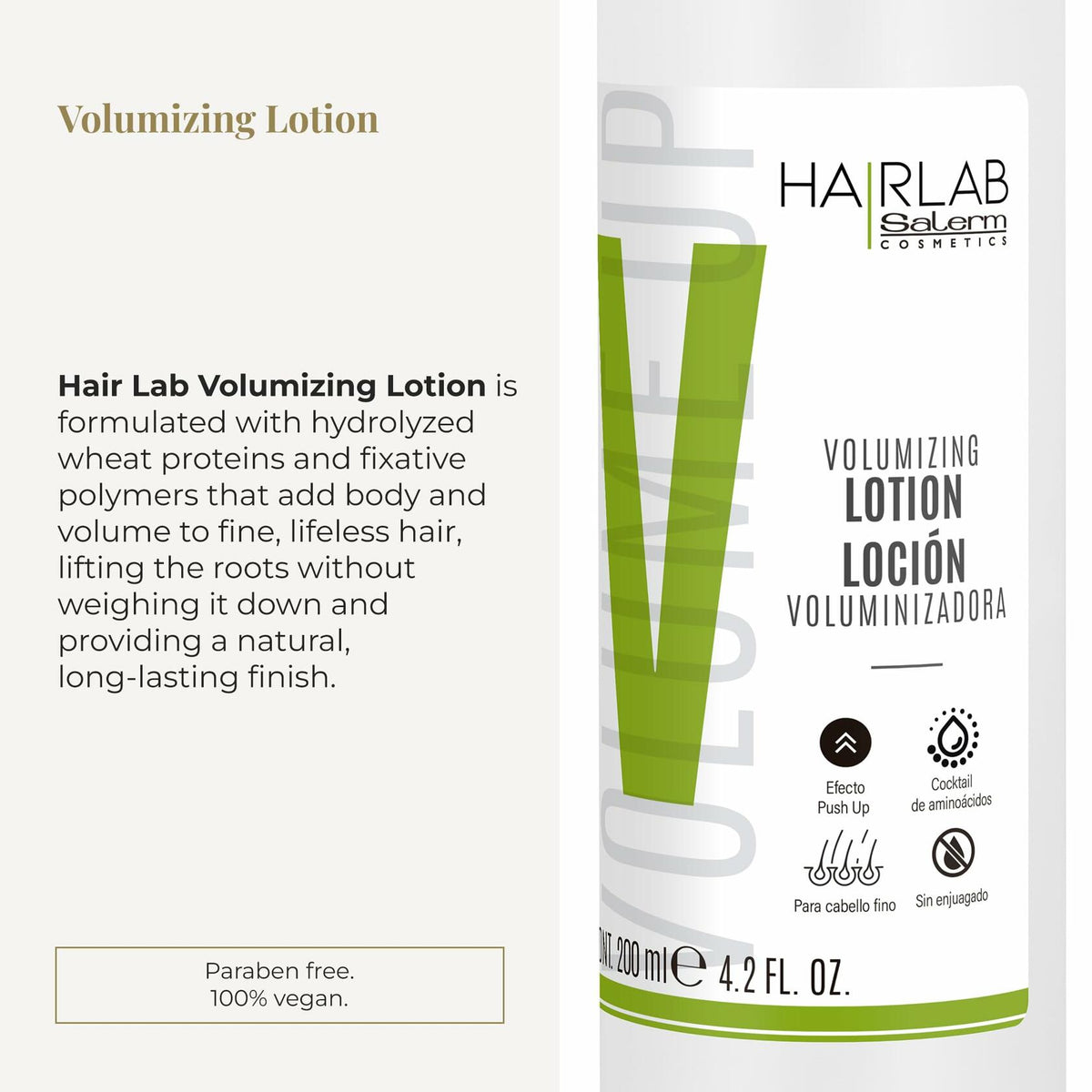 Salerm HairLab Volume Lotion · Loción de volumen · 200 ml