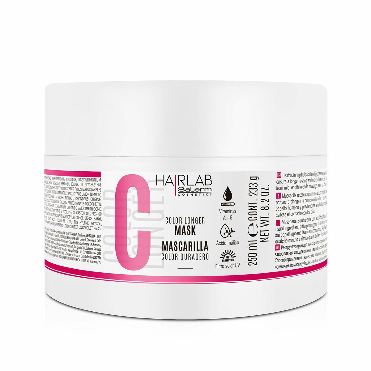 SALERM - Dyed Hair Mask - Color Longer Hair Lab - 250ml