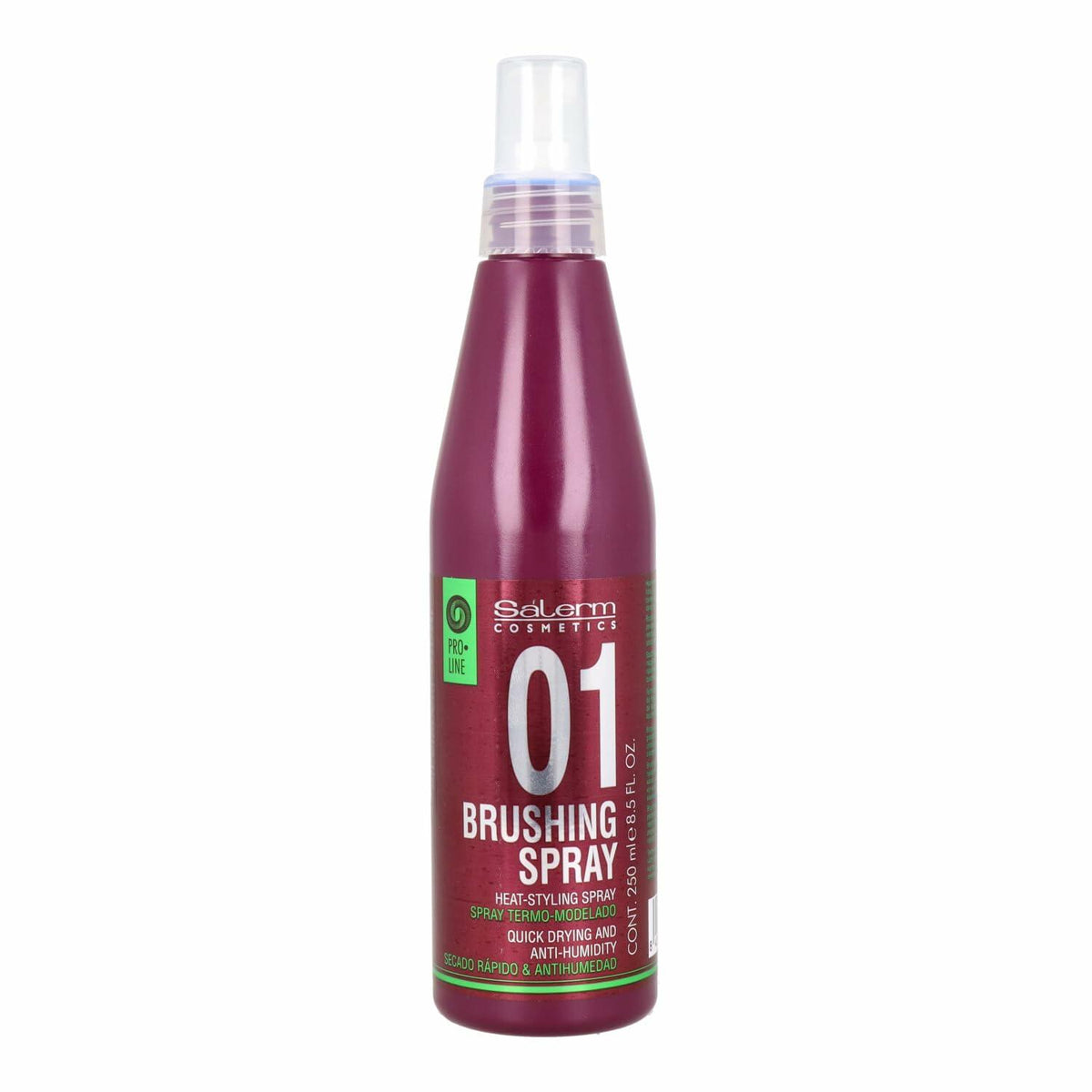 SALERM - Brushing Spray - Pro Line - 250 ml - Thermo-Modeling Spray - Heat Protector for Hair - Helps Speed Up Drying - Anti-Humidity Spray - Hydrates and Protects - Anti-Frizz Hair