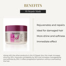 SALERM - Repairing Hair Mask - Hi Repair Mask 02-250 ml - Deep Hydration for Damaged Hair - Repairs and Rejuvenates - Shinier and Softer Hair - Immediate Effect