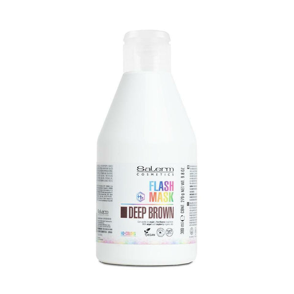 SALERM - HD-COLORS - Colour maintenance Flash Mask Deep Brown 300 ml / 10.14 fl.oz