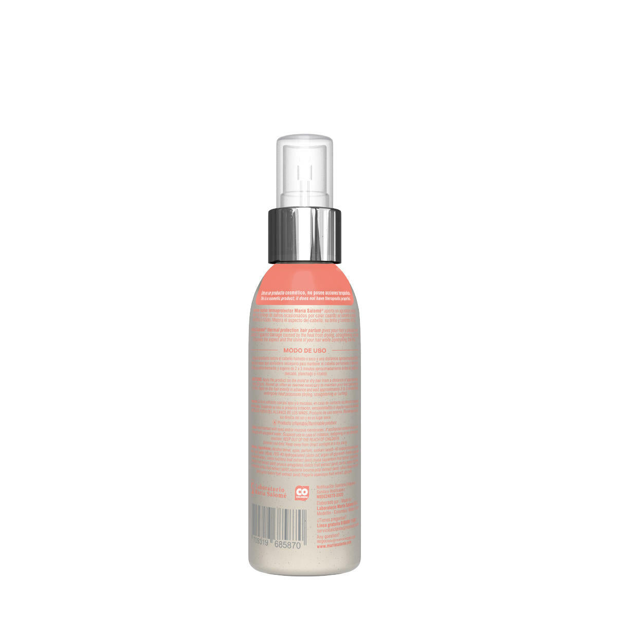 Maria Salome Poder Frutal Hair Perfume – Heat Protection & Long-Lasting Fragrance – Anti-Frizz Shine Spray with Dual-Action Formula for All Hair Types 4.05 fl.oz