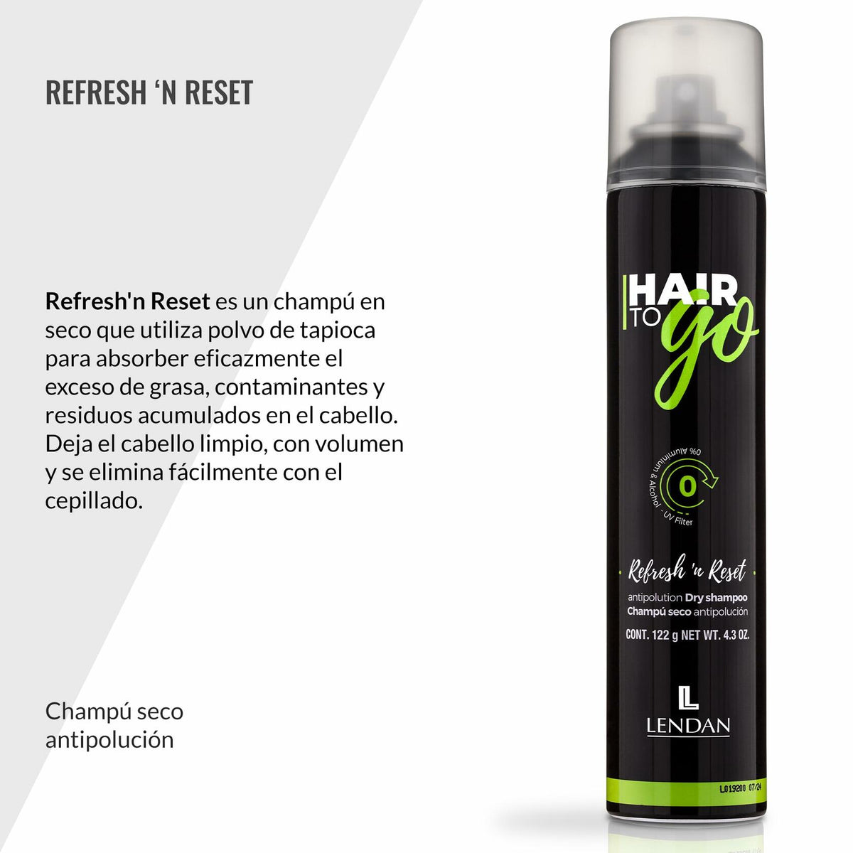Lendan - Volumizing Dry Shampoo - Hair To Go Refresh'n Reset - 270 ml