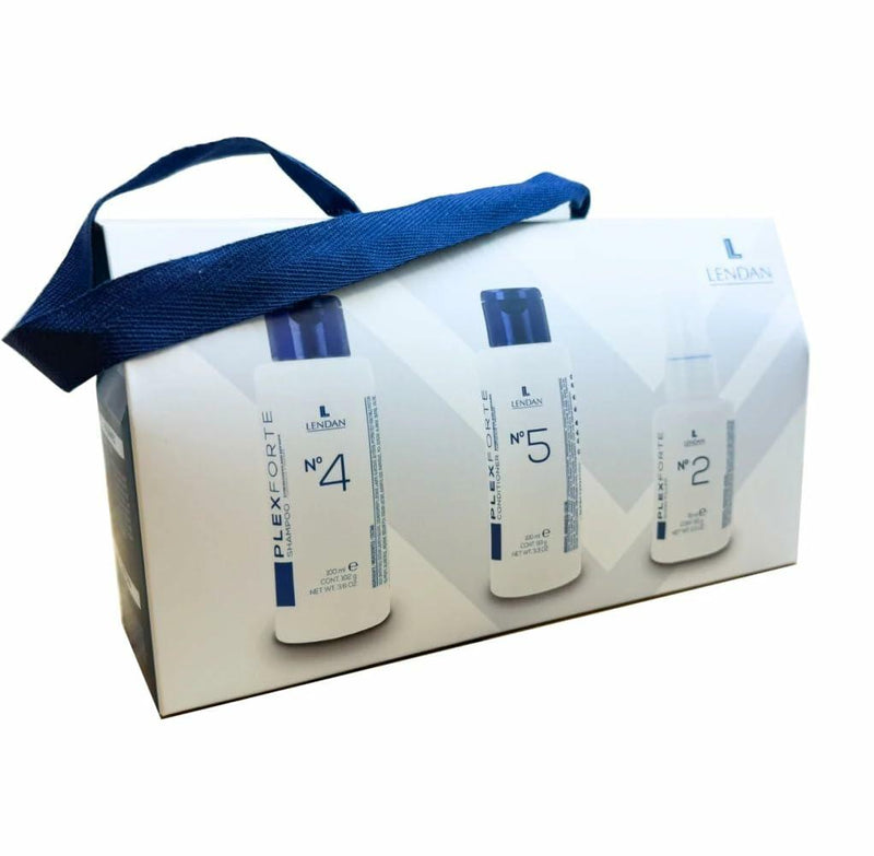 Lendan PlexForte Travel-size Hair Kit of No. 4 Shampoo 70ml, No. 5 Conditioner 100ml, and No. 2 Bond Filler 100ml, 3 Pack Bundle