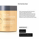 Lendan - Hydrating Hair Mask - Rich Nutrition - 500 ml - for Dry and Damaged Hair - with Brazil Nut Oil - Intensely Nourishes and Hydrates Hair - Repairs Split and Dry Ends