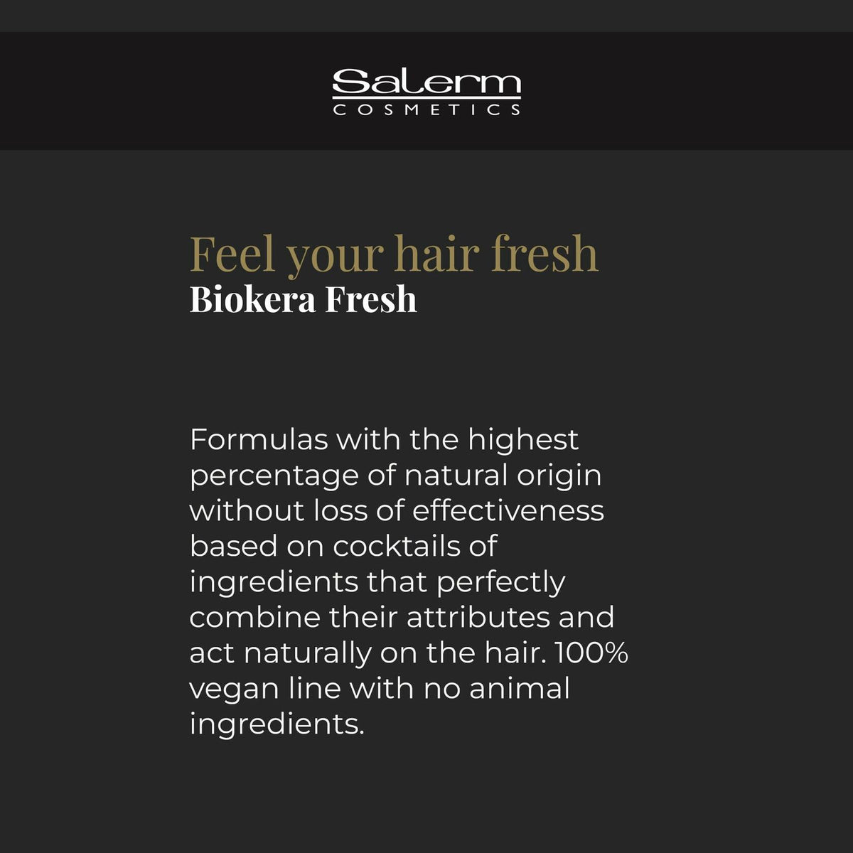SALERM - Hair Conditioner - Green Shot Balm Biokera Fresh - 300 ml - with Apple, Green Tea, Mint, and Aloe Vera - Hydrates and Refresh the Scalp - Sulfate and Paraben-Free - Vegan