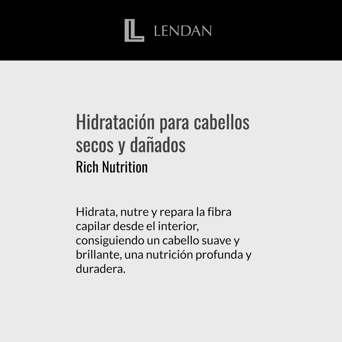 Lendan - Nourishing Shampoo - Rich Nutrition - 300 ml