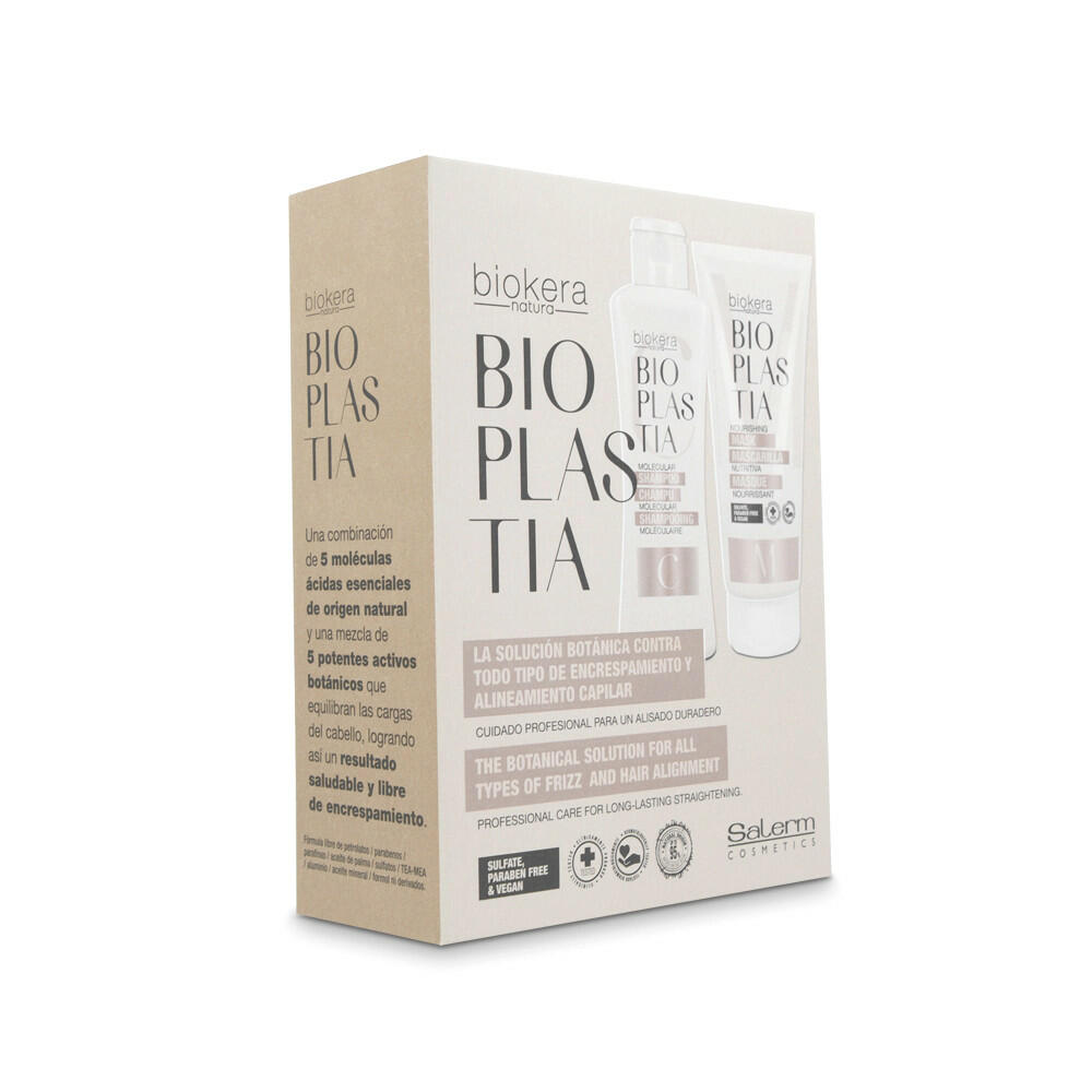 Biokera Bioplastia Maintenance Kit with Molecular Shampoo 300 ml + Nourishing Hair Mask 200 ml