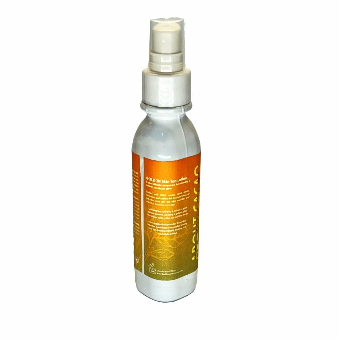 AboutCacao Gold Skin Natural Tan Spray, 100% Cacao, 3.4 fl.oz.
