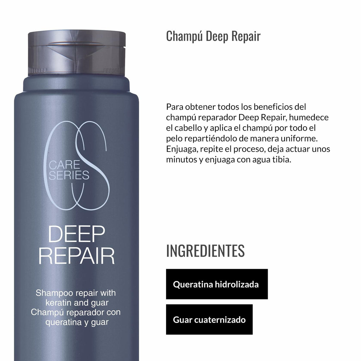 LENDAN - Care Series - Deep Repair Kit, Repairing Shampoo 300ml + Hair Mask 500ml + Leave-In Spray 200ml
