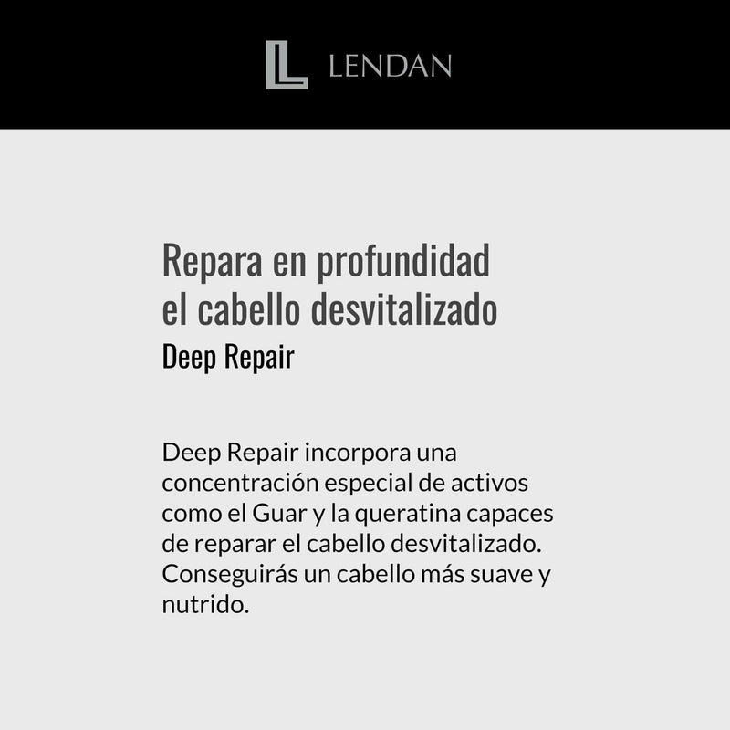 LENDAN - Care Series - Deep Repair Kit, Repairing Shampoo 300ml + Hair Mask 500ml + Leave-In Spray 200ml